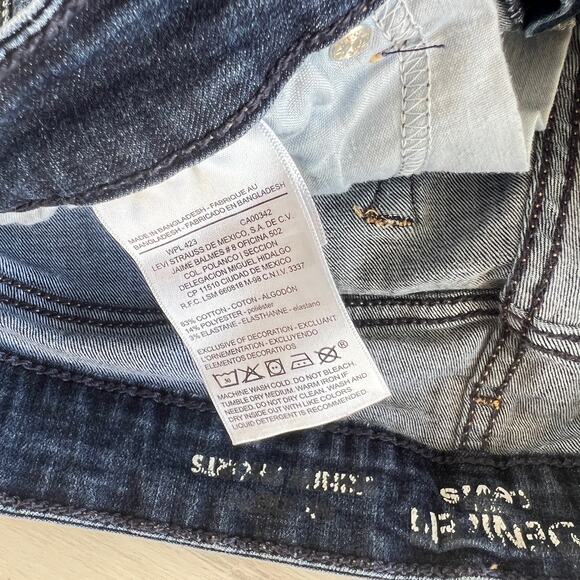 Levi’s Denizen Women’s Size 6 Blue Modern Skinny Denim Shorts - Picture 7 of 8